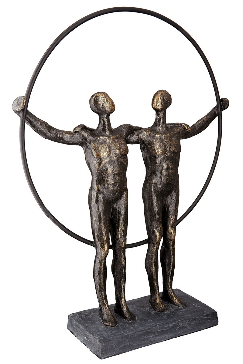 Skulptur Partnerschaft – Zwei Männer
