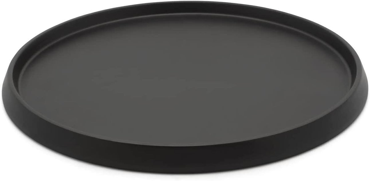Tablett Holz – Schwarz, Durchmesser: 35 cm