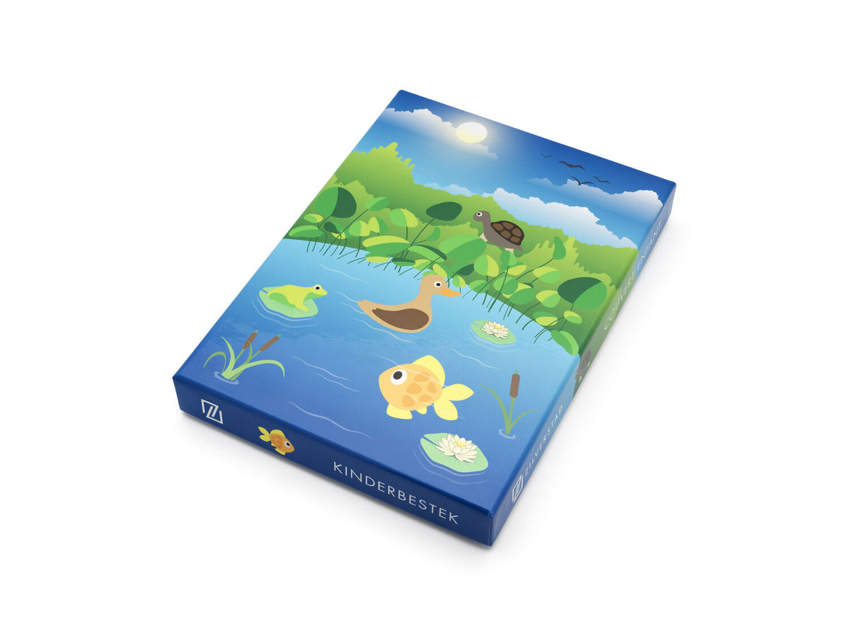 Kinderbesteck 4-teilig – Ohne Gravur, Gartenteich