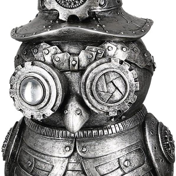 Steampunk Dekoration – Eule mit Hut