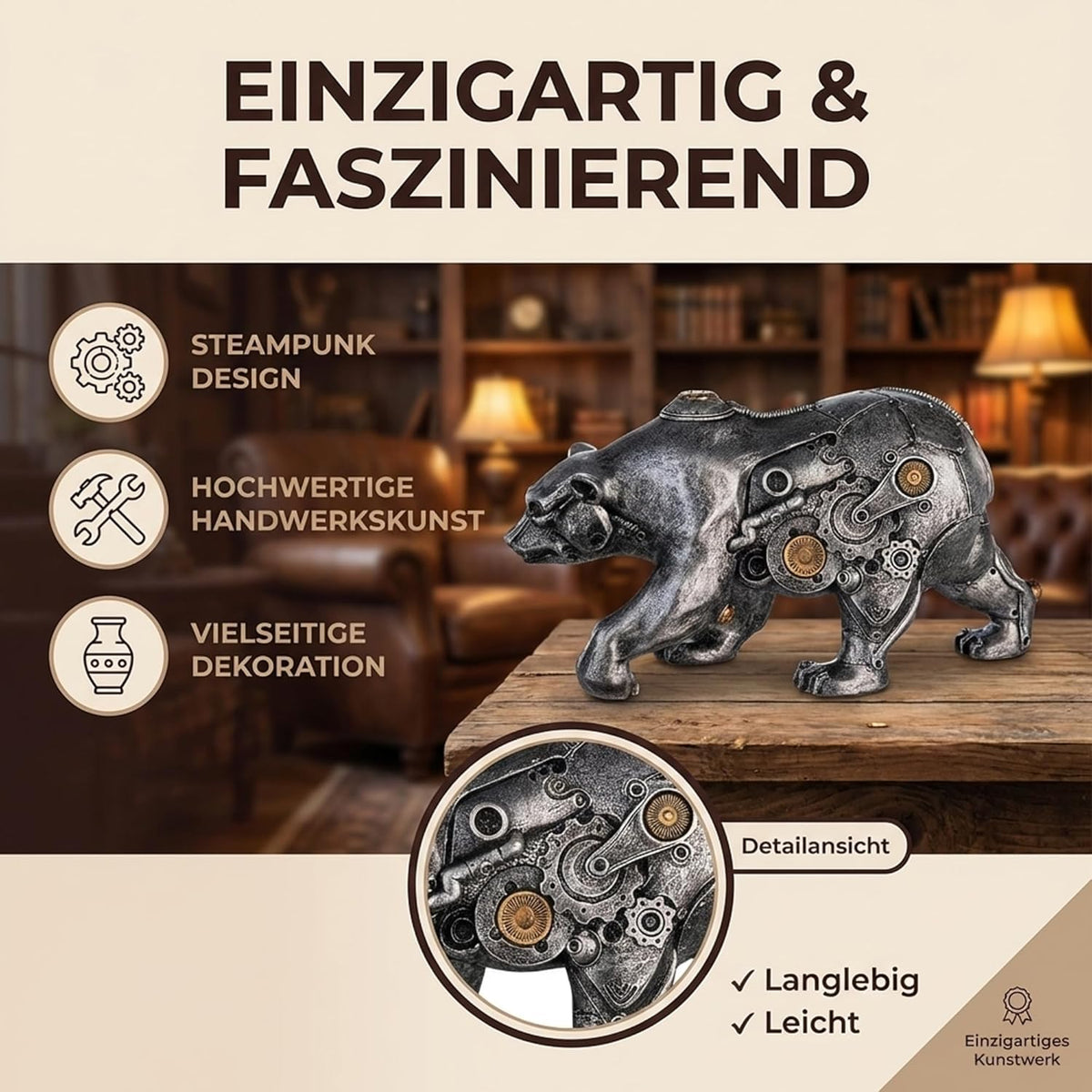 Steampunk Dekoration – Bär