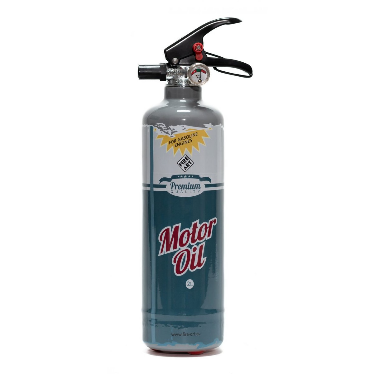 Feuerlöscher mit Motiv – Motoröl