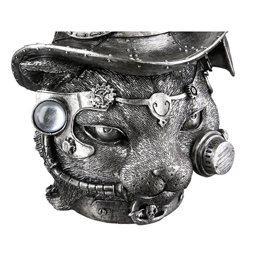 Steampunk Dekoration – Katze mit Hut