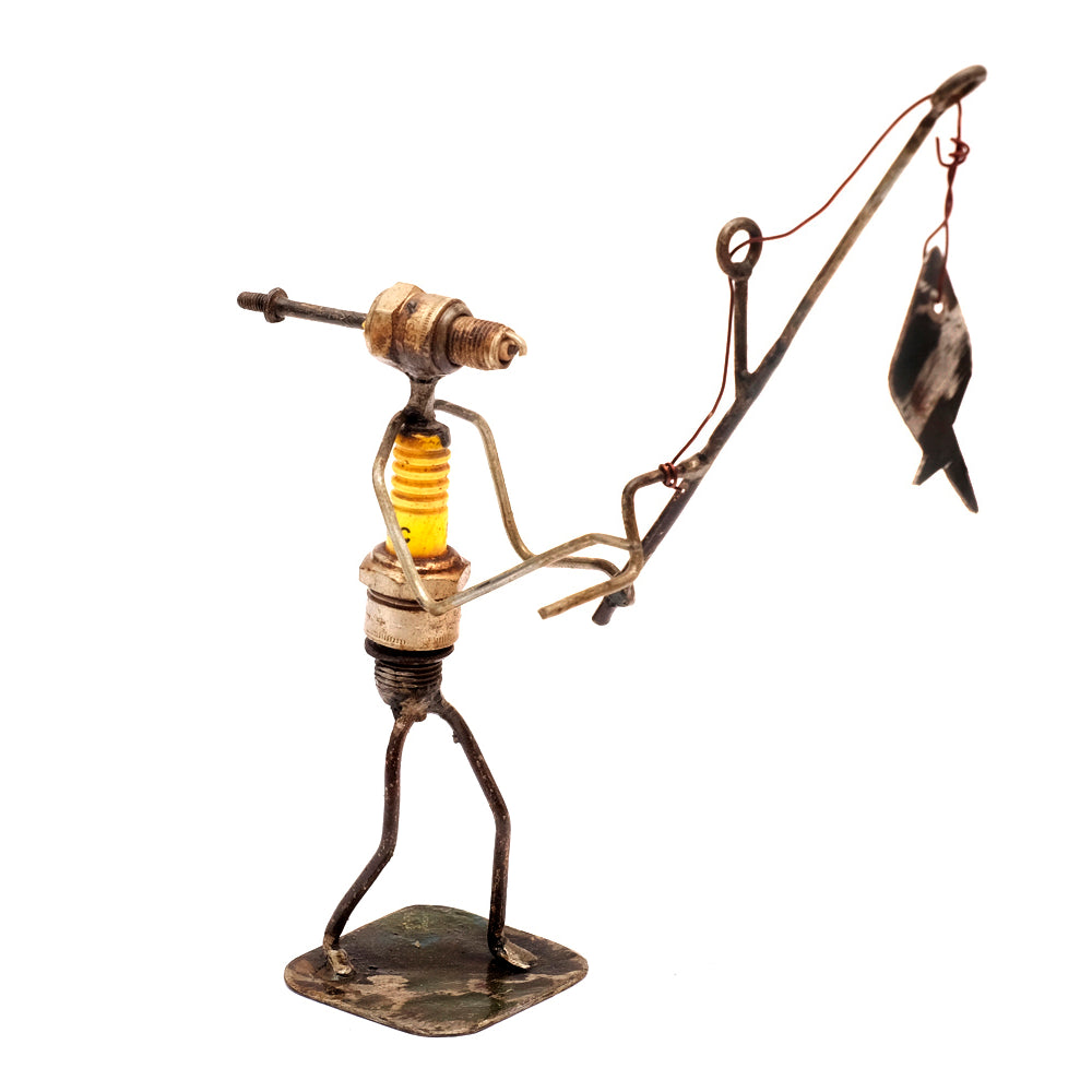 Zündkerzen Figur – Angler