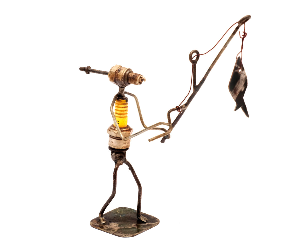 Zündkerzen Figur – Angler