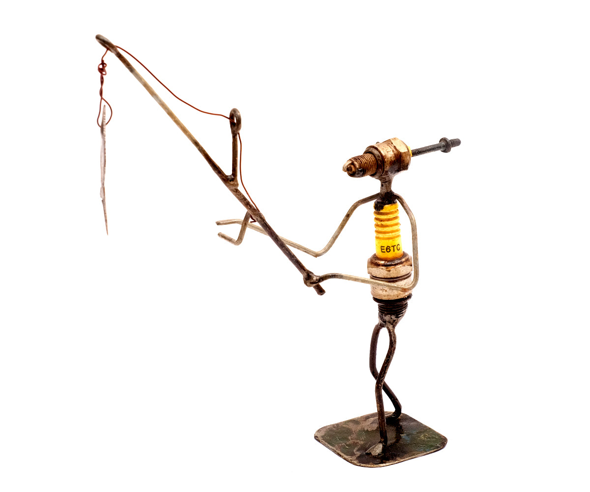 Zündkerzen Figur – Angler