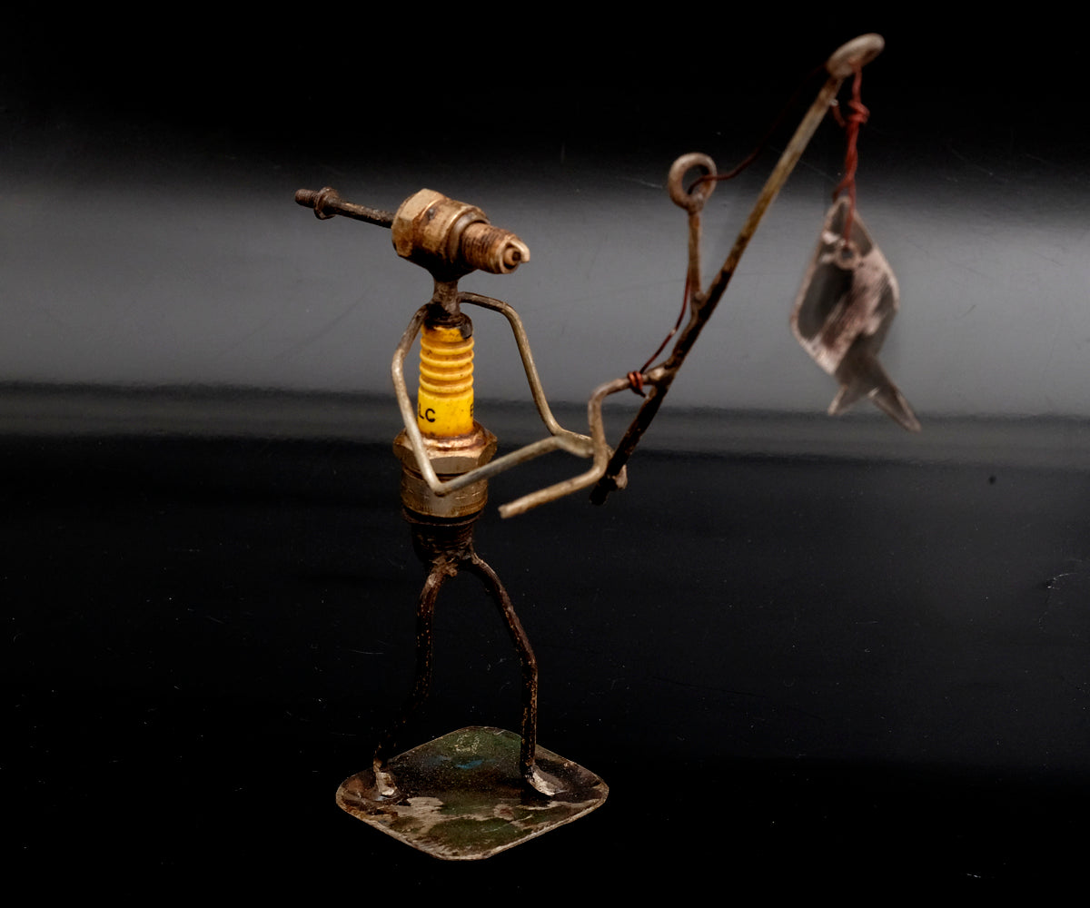 Zündkerzen Figur – Angler
