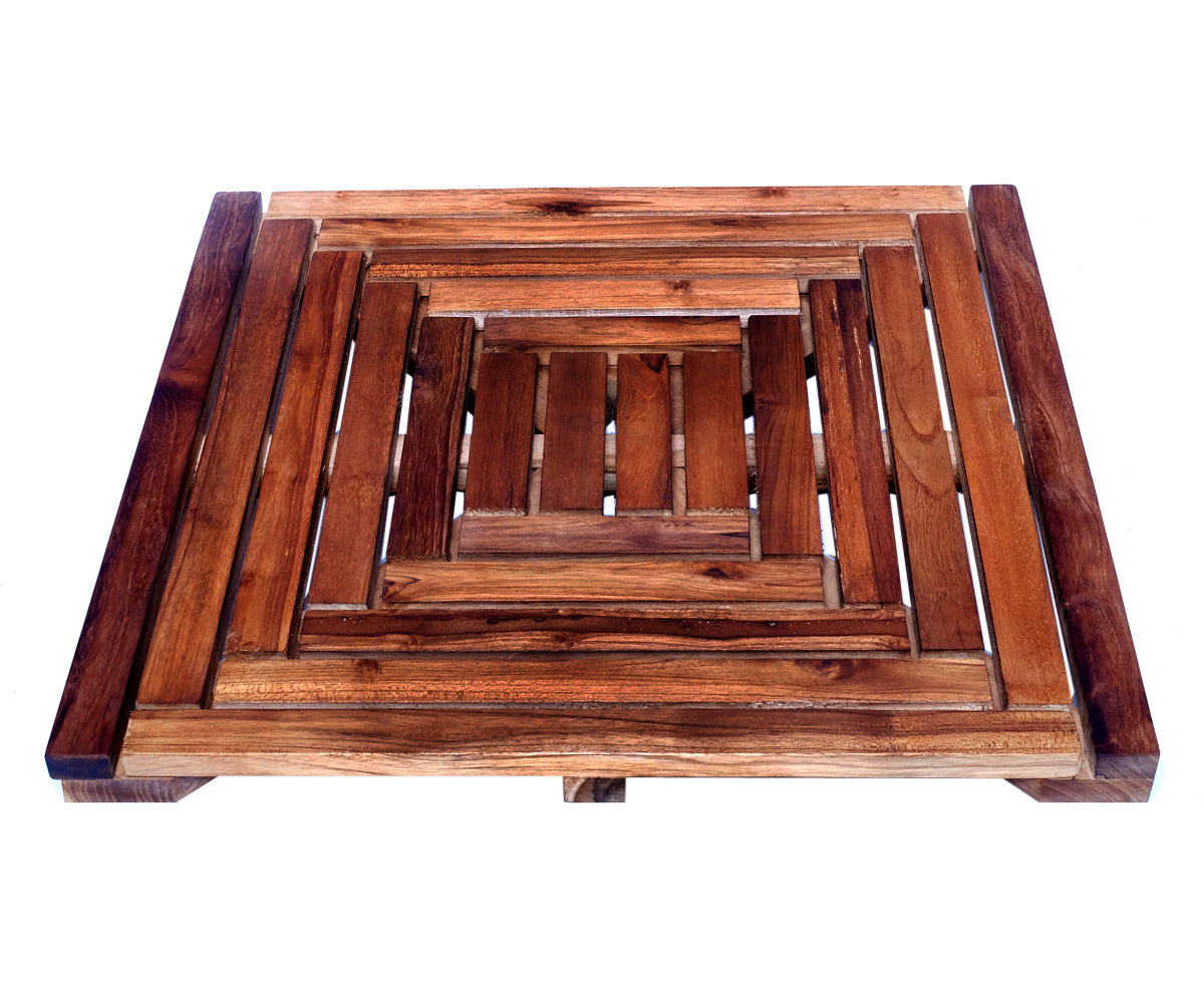 Badvorleger Teakholz – 50 x 50 cm, 2