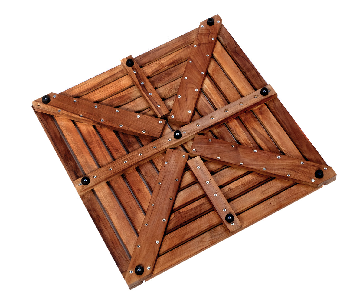 Badvorleger Teakholz – 50 x 50 cm, 2