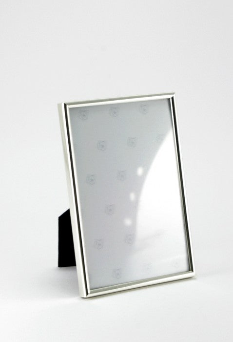 Bilderrahmen versilbert - Schmal – 6 x 9 cm