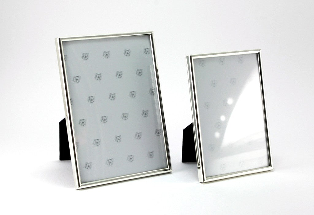 Bilderrahmen versilbert - Faden – 15 x 20 cm