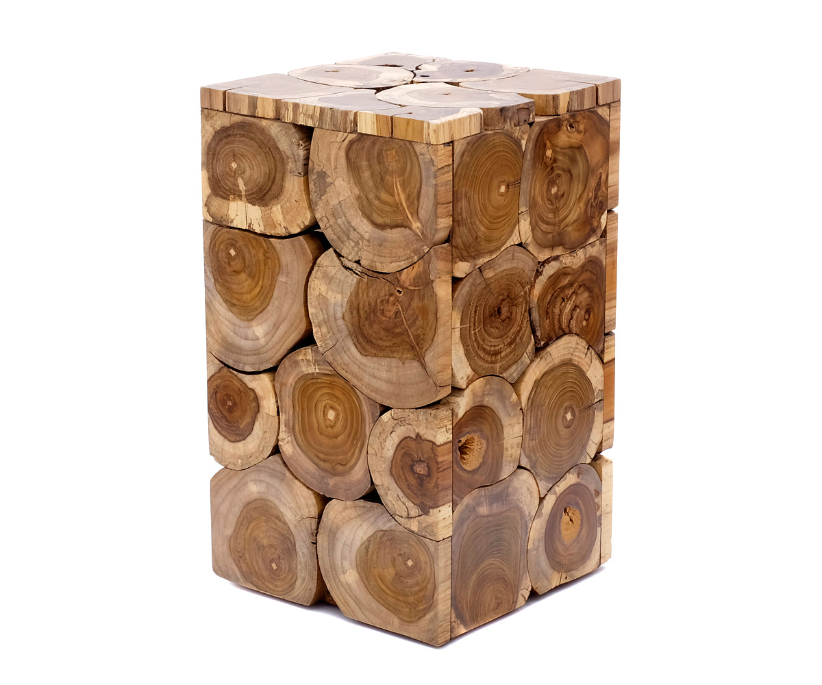 Beistelltisch Teakholz – 50x29x29 cm