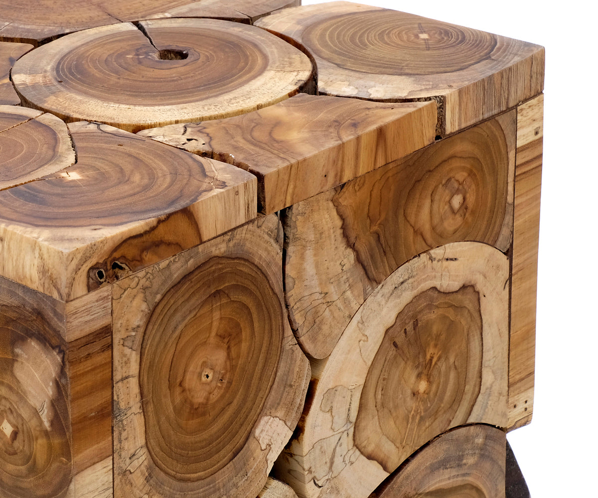 Beistelltisch Teakholz – 50x29x29 cm