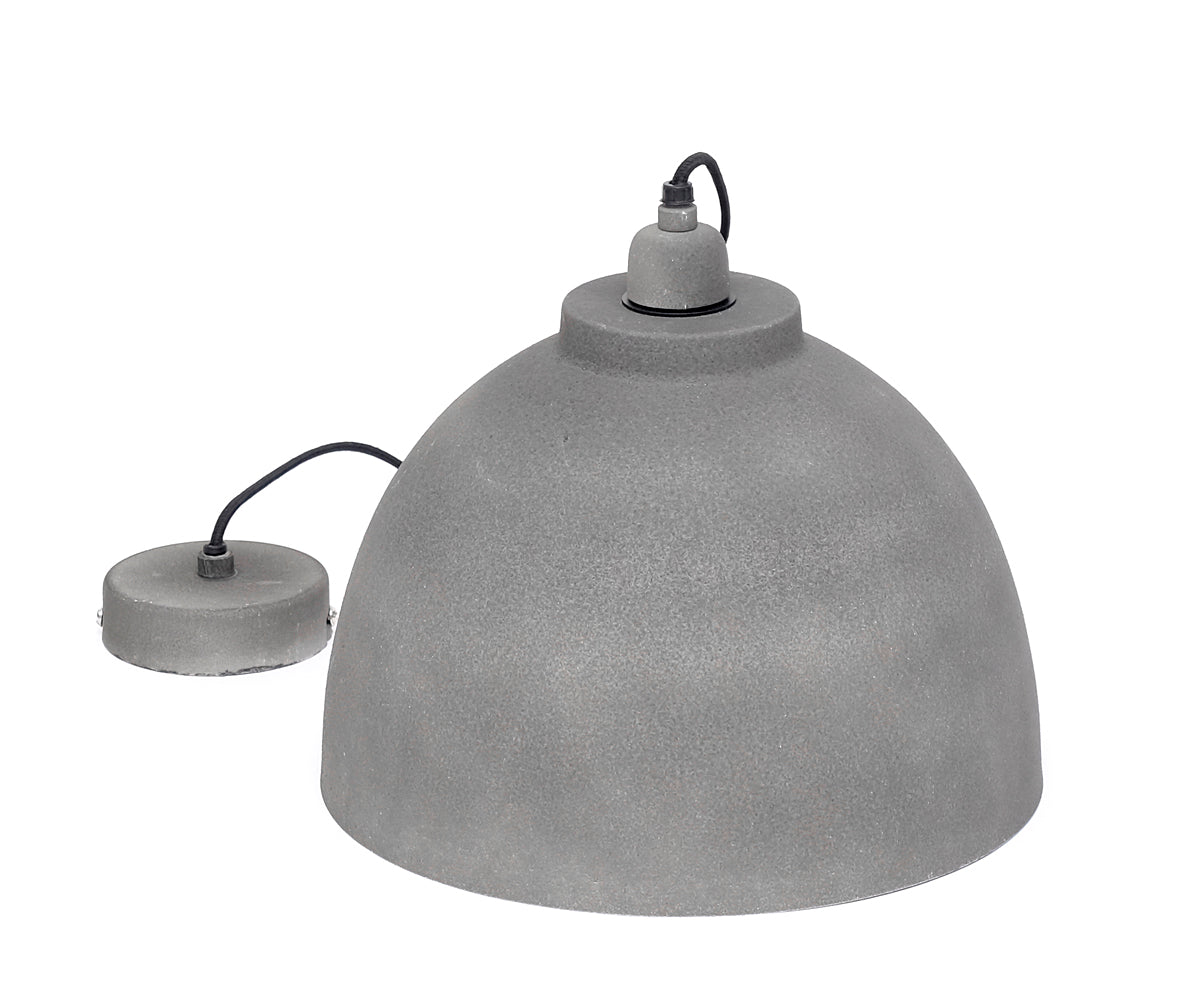 Hängelampe Rund – Stein / Weiß