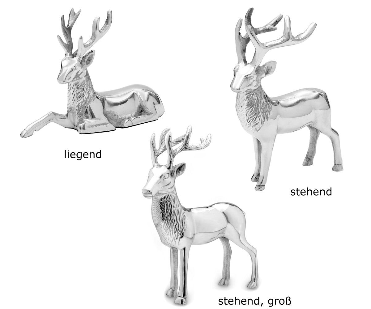 Metallfigur Hirsch – stehend