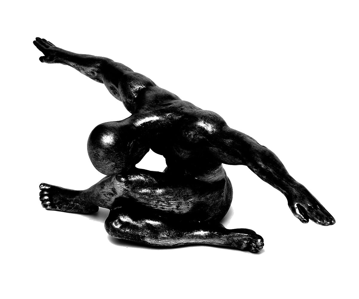 Dekofigur Athlet – Antik-Silber, Variante I