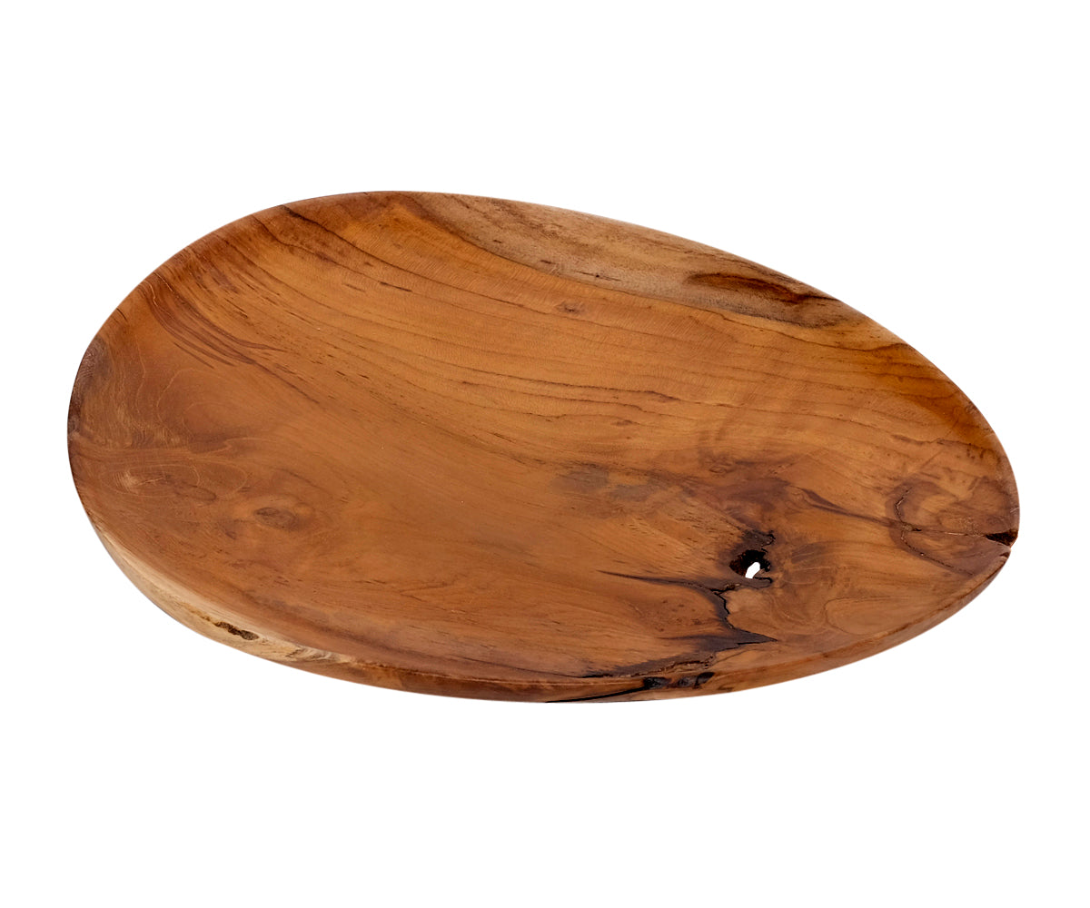 Frühstücksbrettchen Teakholz – Onesize, Oval