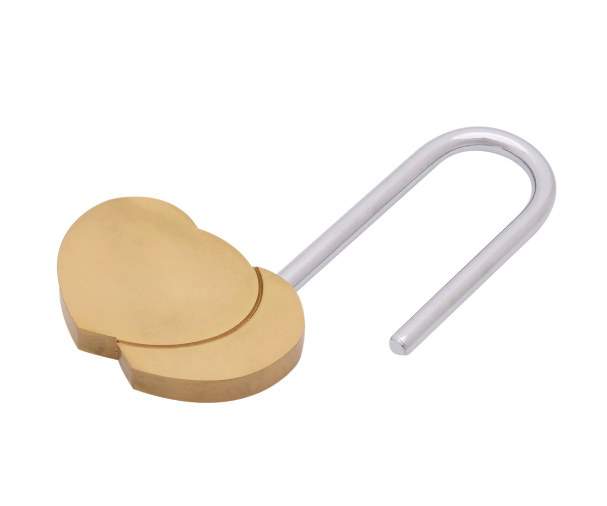 Liebesschloss Herz Gold – Ansicht 2
