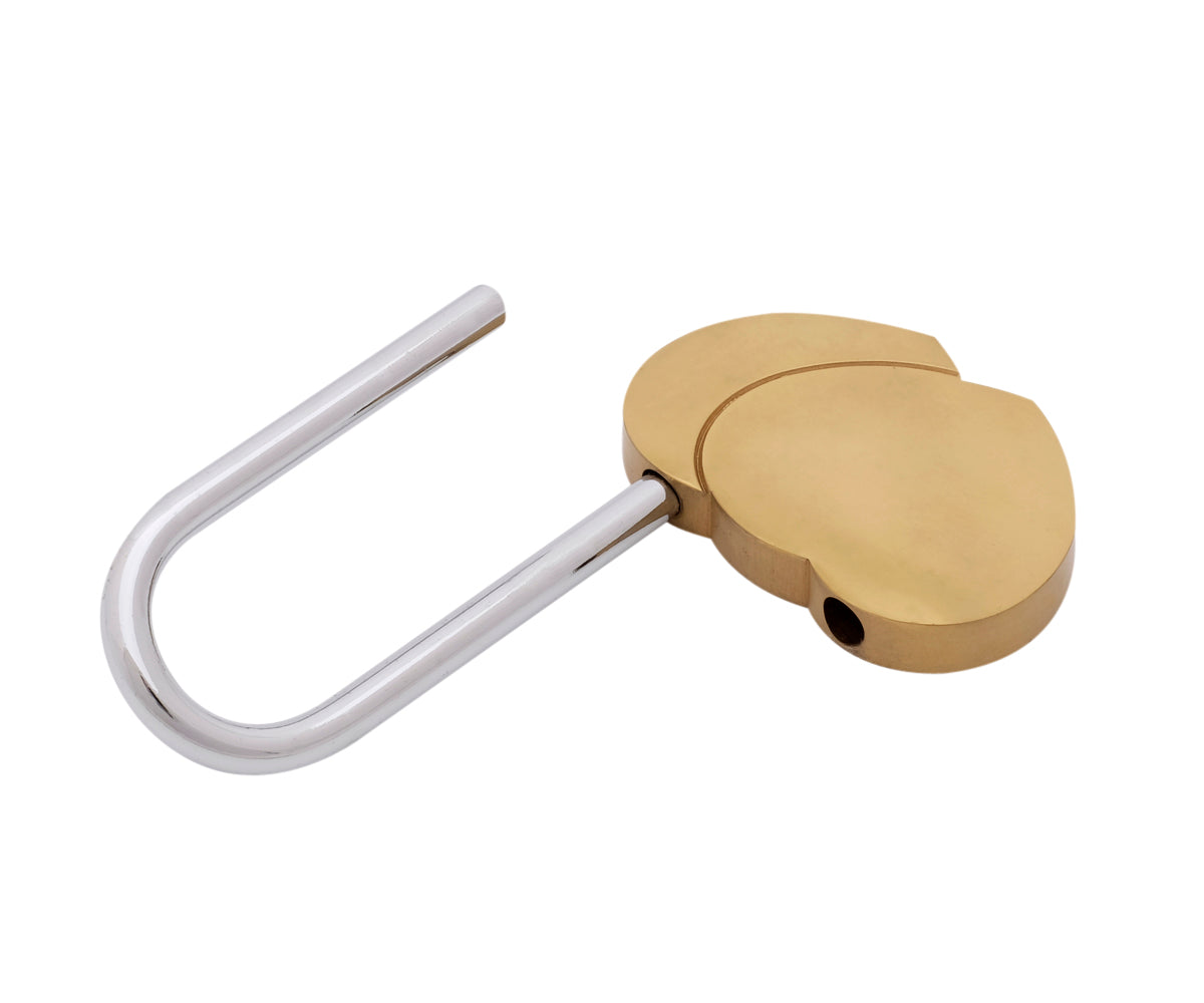 Liebesschloss Herz Gold – Ansicht 3