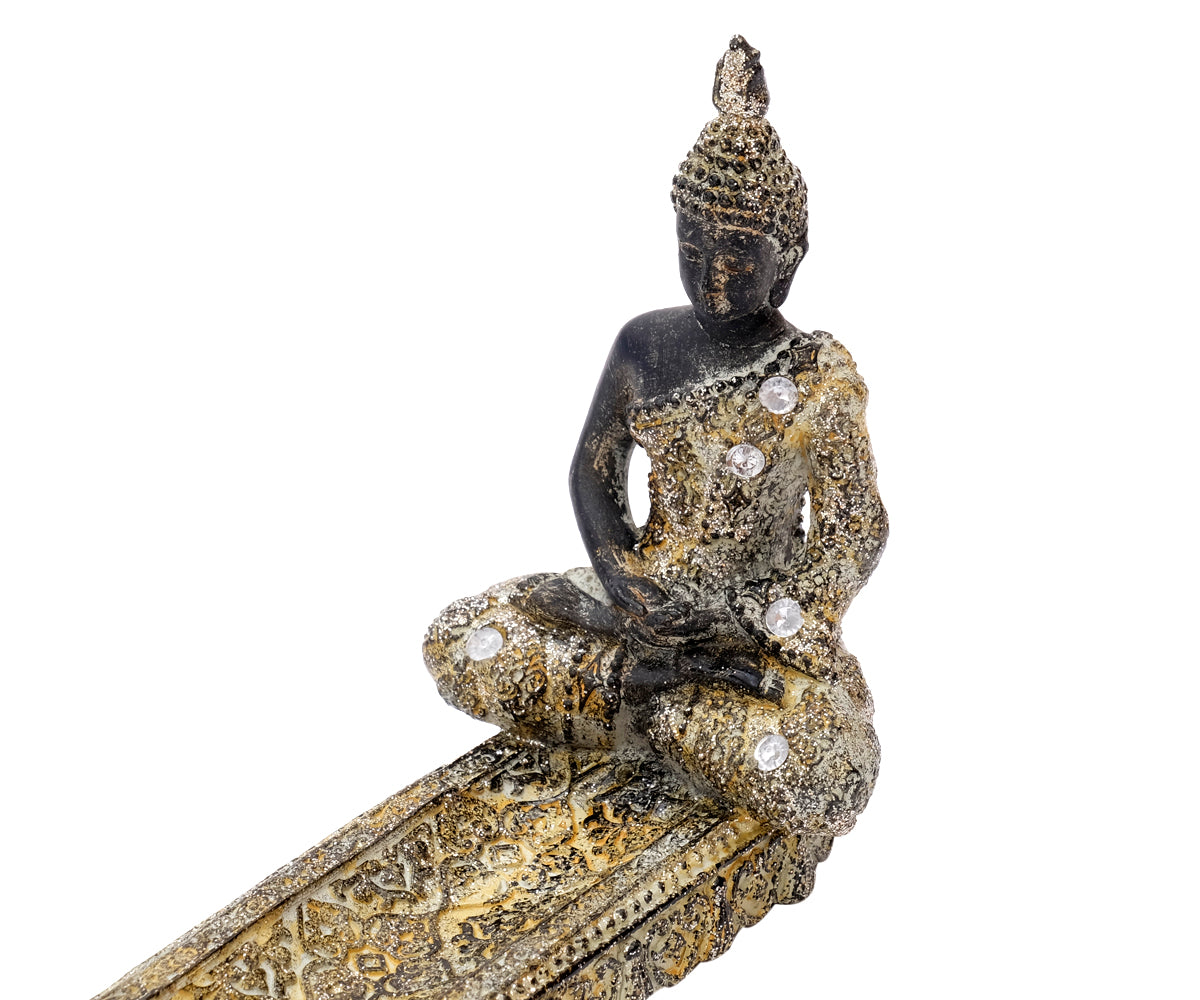 Räucherstäbchenhalter Buddha – Detailansicht