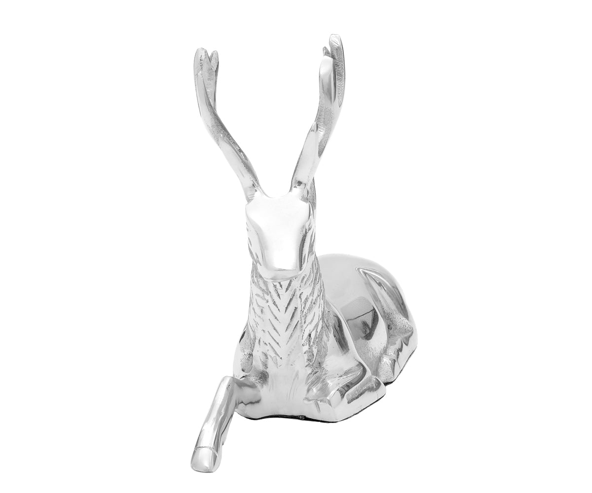 Metallfigur Hirsch – liegend