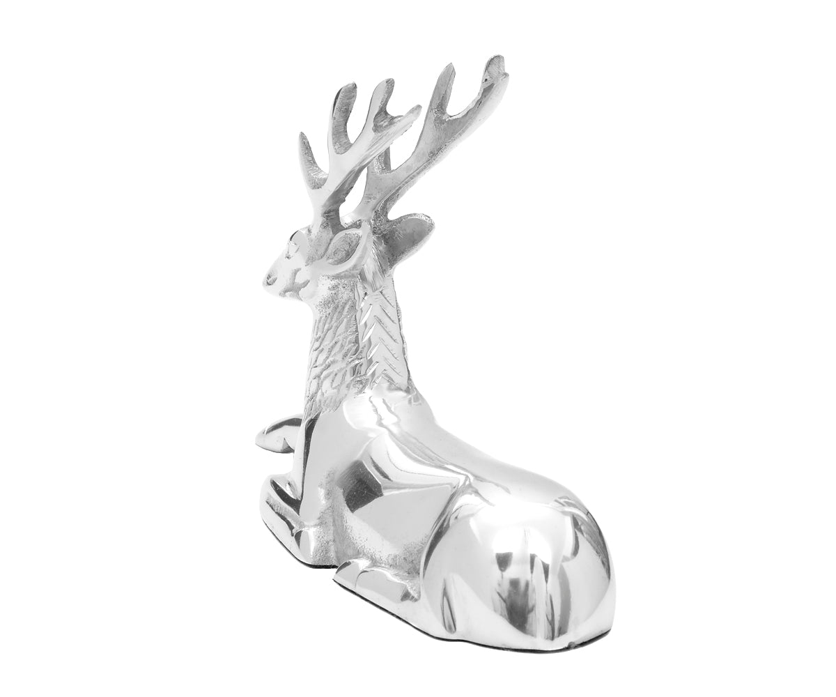 Metallfigur Hirsch – liegend