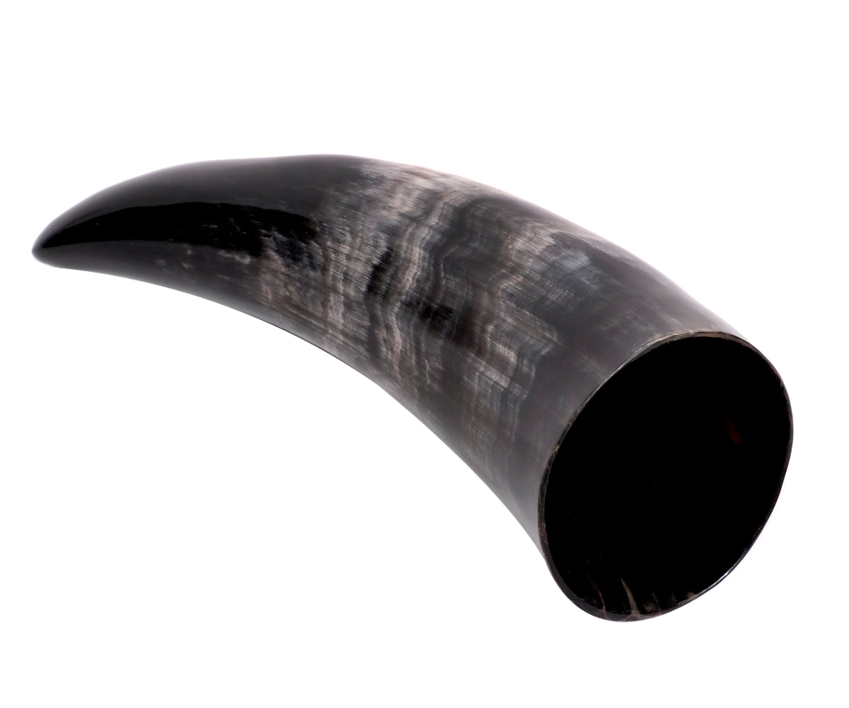 Trinkhorn Wikinger Set – 200 ml, Kuhhorn ohne Ständer