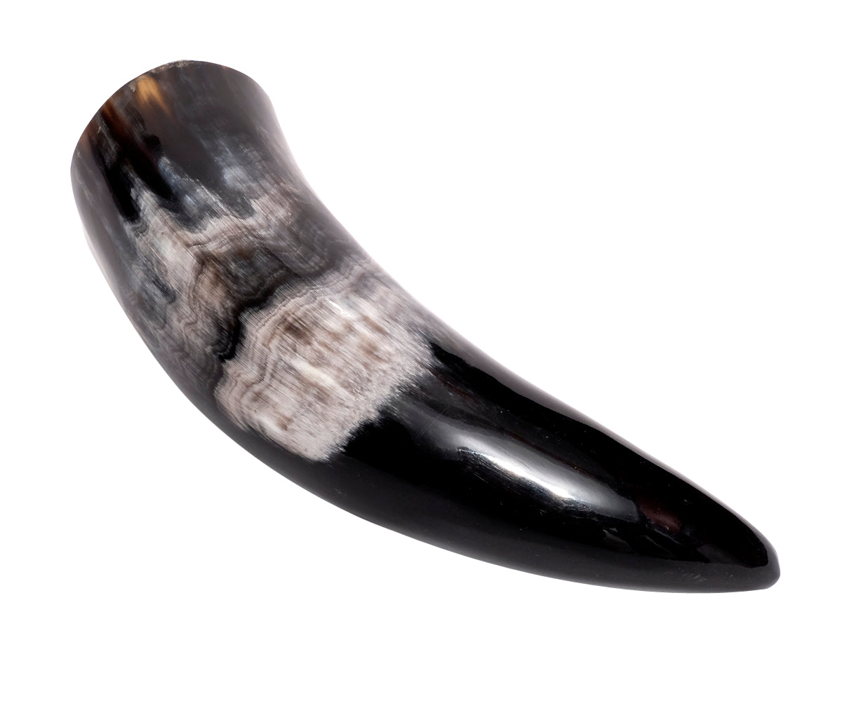 Trinkhorn Wikinger Set – 200 ml, Kuhhorn ohne Ständer
