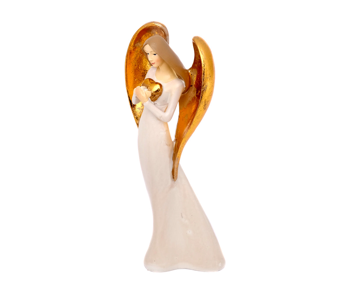 Engel Figuren – Gold Herz - 22 cm