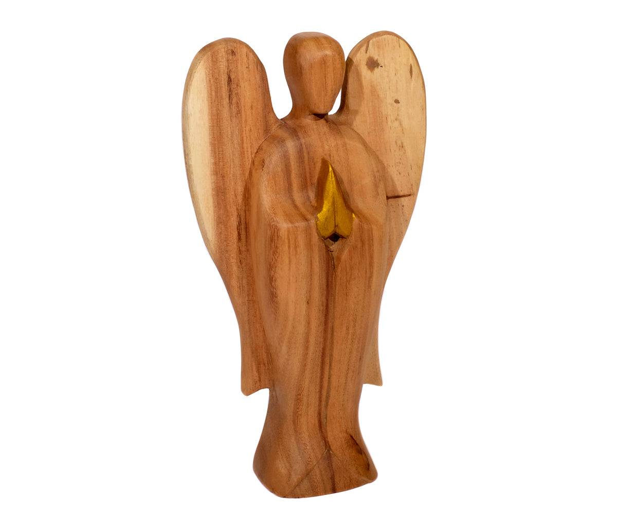 Holzfigur Engel – Ansicht 2