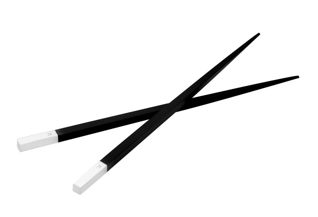 Sushi Stäbchen aus Ebenholz + 925er Sterlingsilber – Ansicht 5