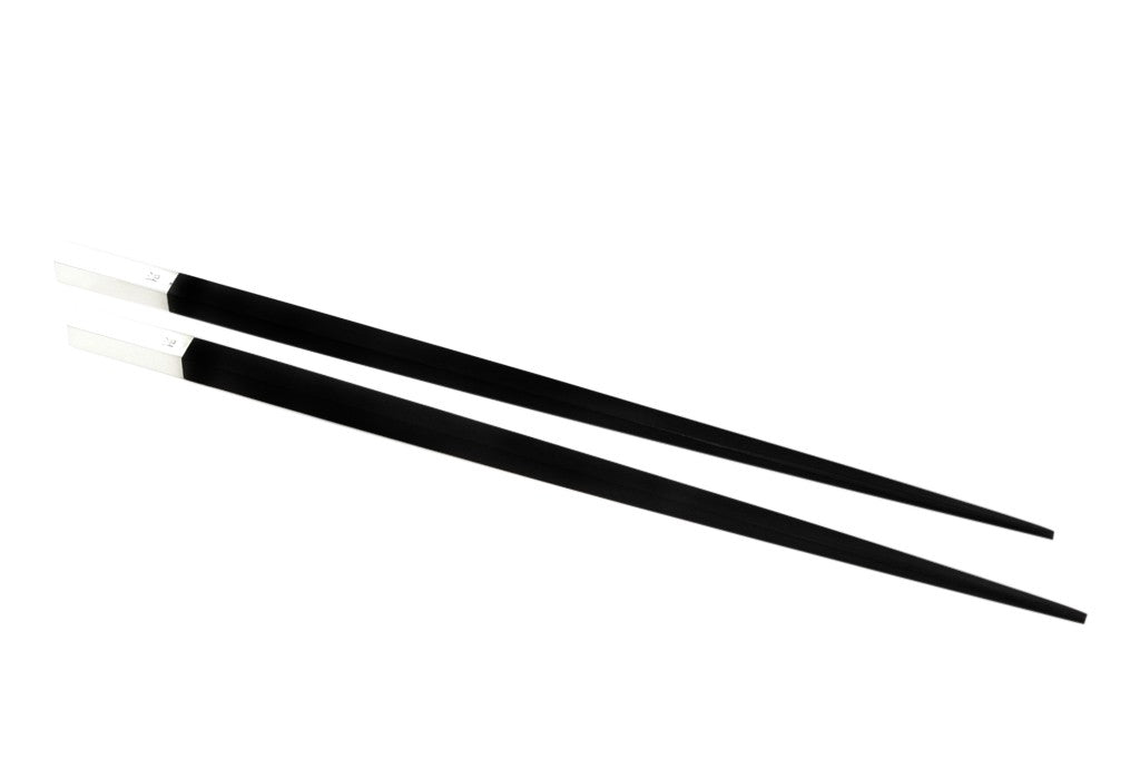 Sushi Stäbchen aus Ebenholz + 925er Sterlingsilber – Ansicht 6