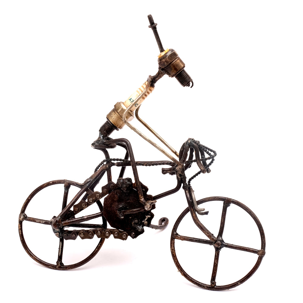 Zündkerzen Figur – Fahrradfahrer