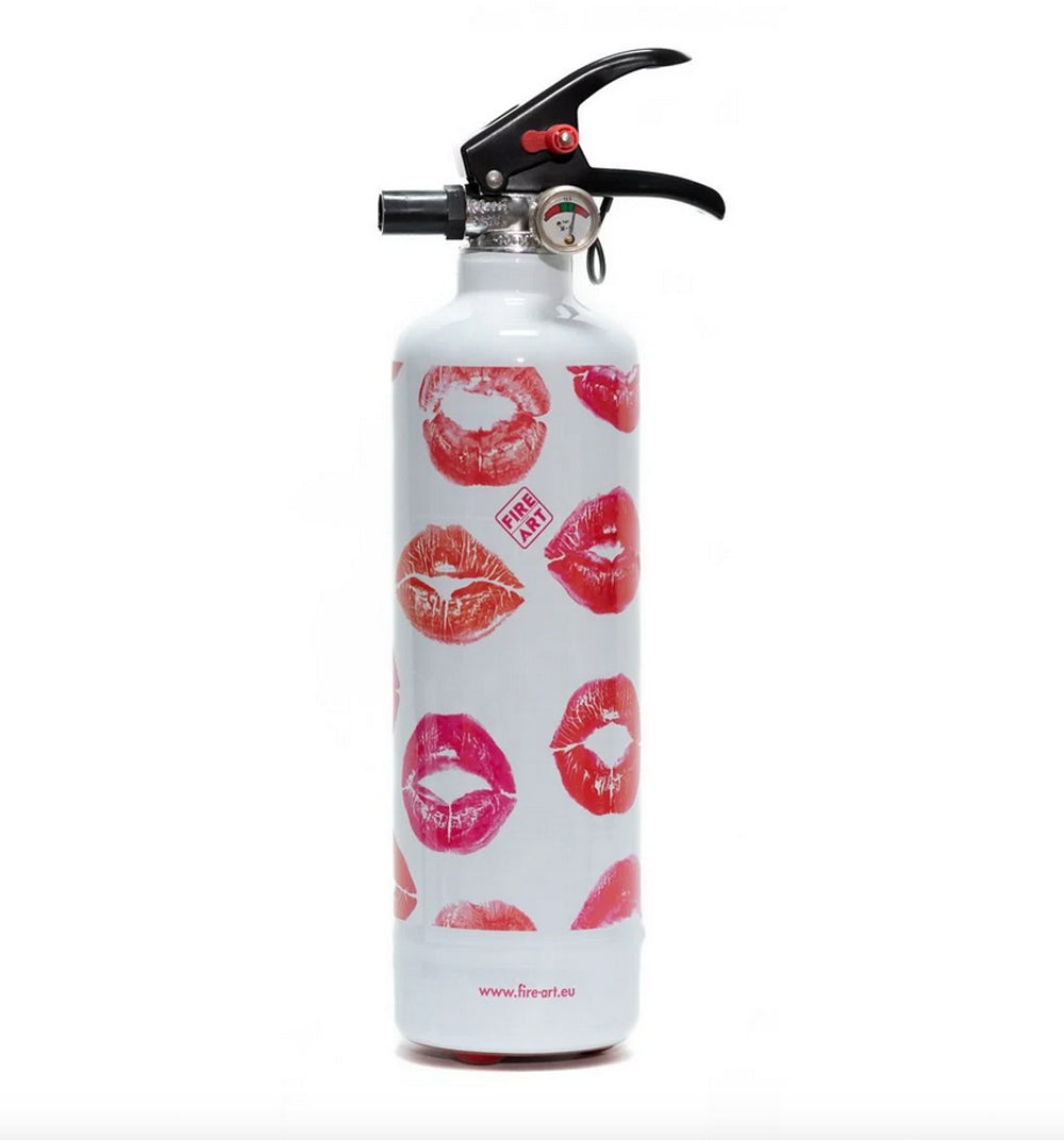 Feuerlöscher mit Motiv – Kussmund