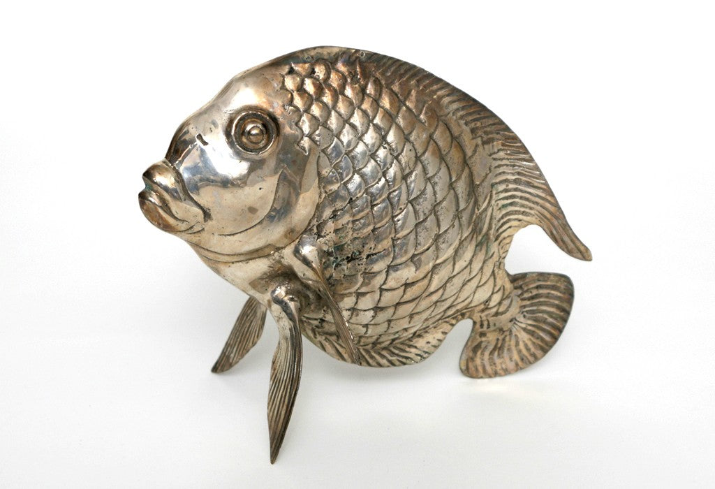 Fisch Deko - Versilbert – Detailansicht