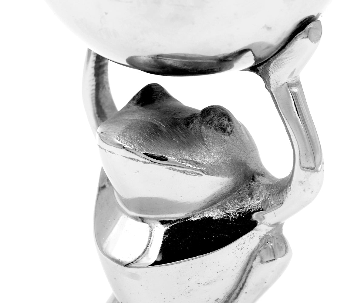 Figur Frosch versilbert – Ansicht 3