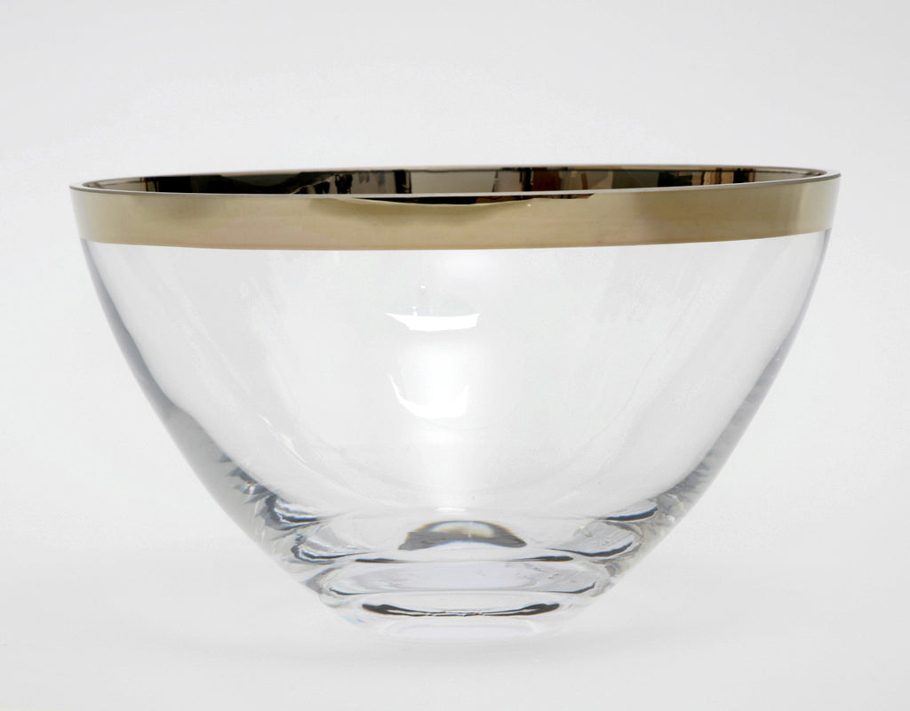 Glasschale mit Platinrand – Ø 30 cm