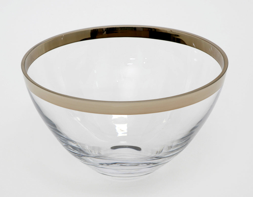 Glasschale mit Platinrand – Ø 30 cm