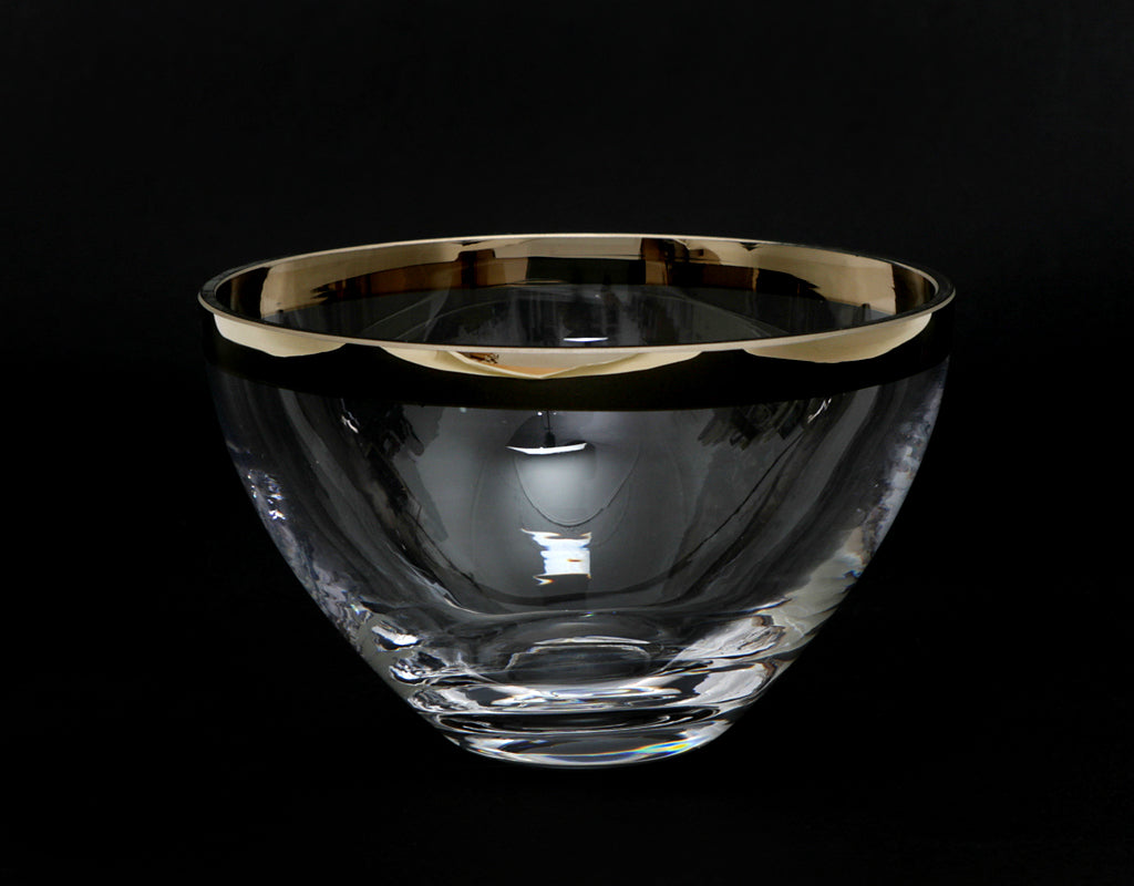 Glasschale mit Platinrand – Detailansicht