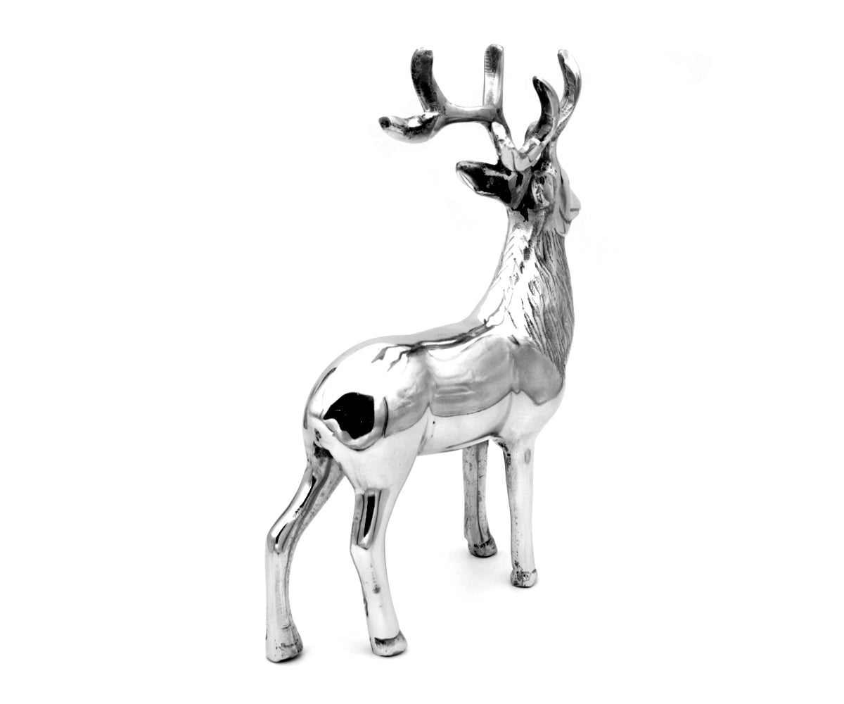 Metallfigur Hirsch – stehend, mittel