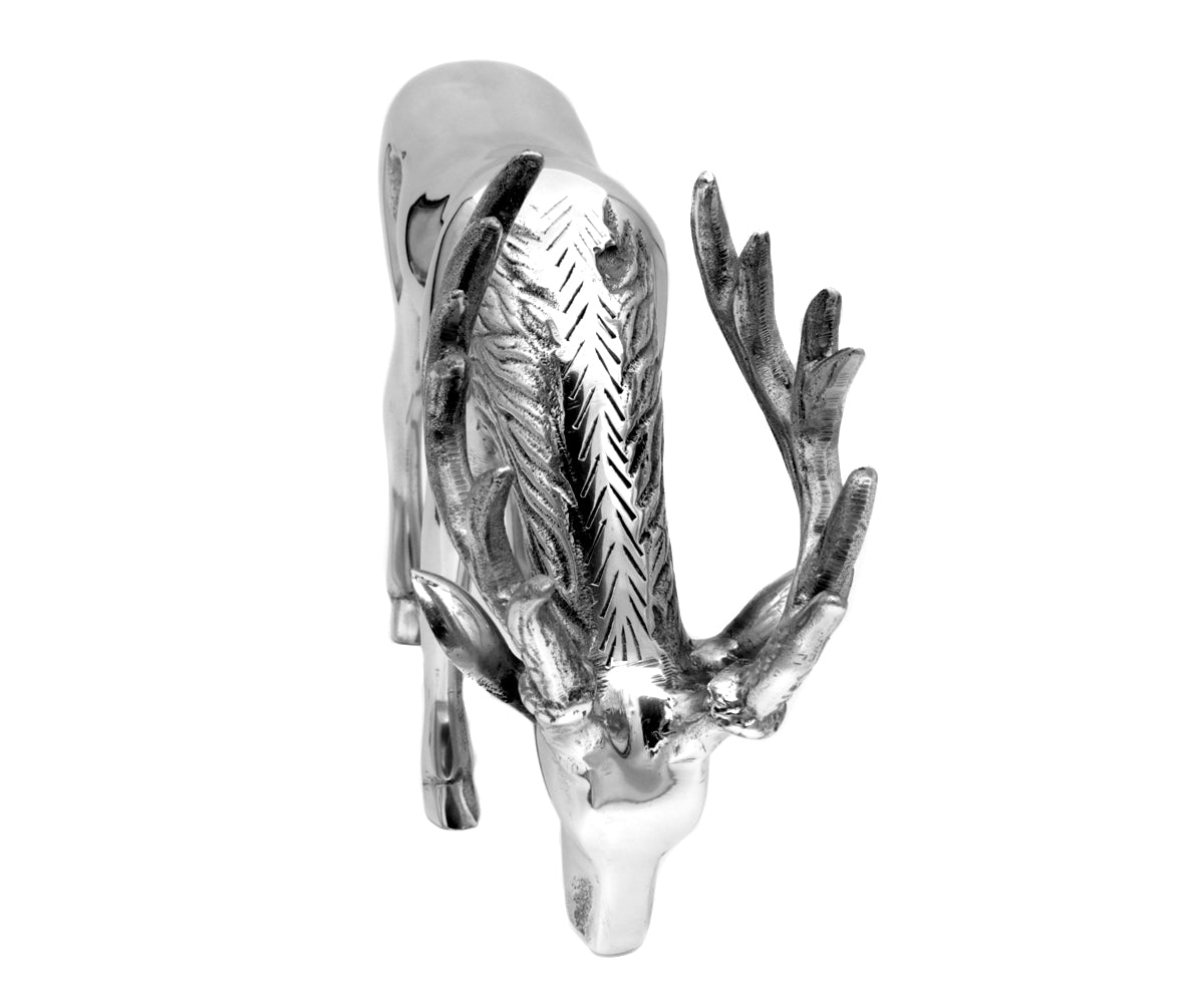 Metallfigur Hirsch – stehend, groß - 2
