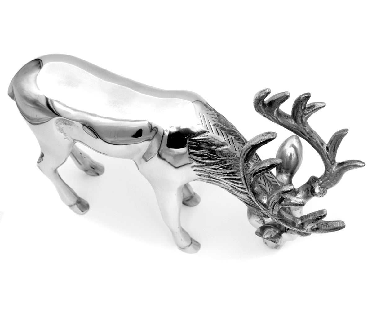 Metallfigur Hirsch – stehend, groß - 2