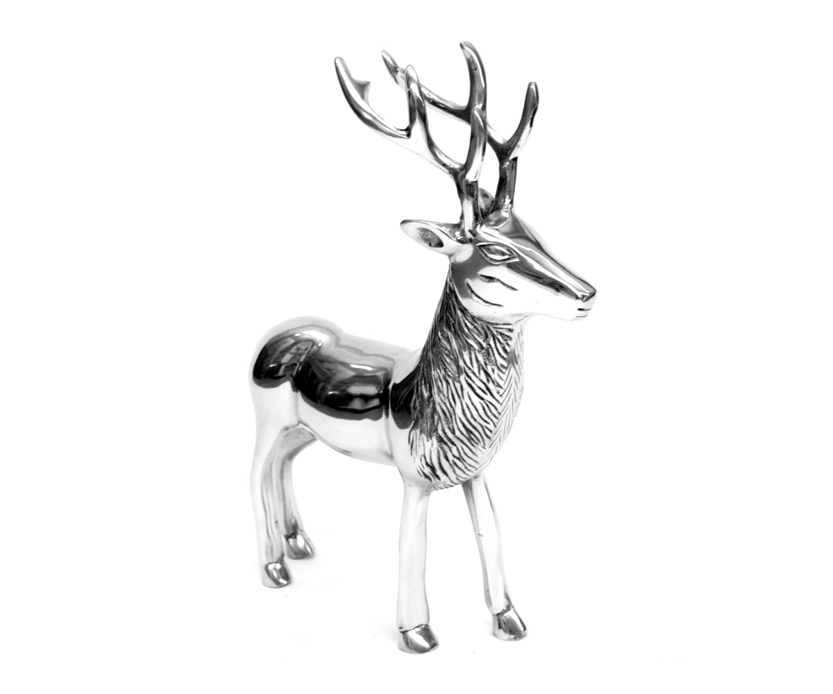 Metallfigur Hirsch – stehend, groß
