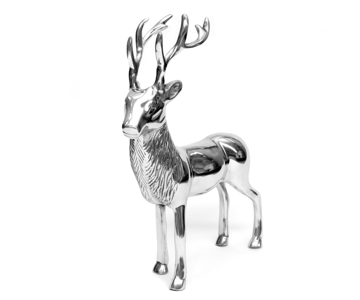 Metallfigur Hirsch – stehend, groß