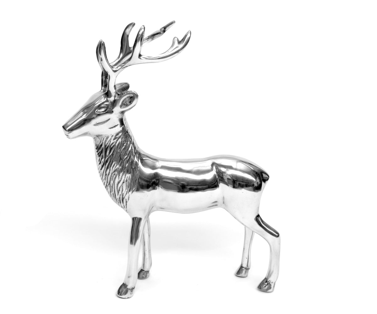Metallfigur Hirsch – stehend, groß