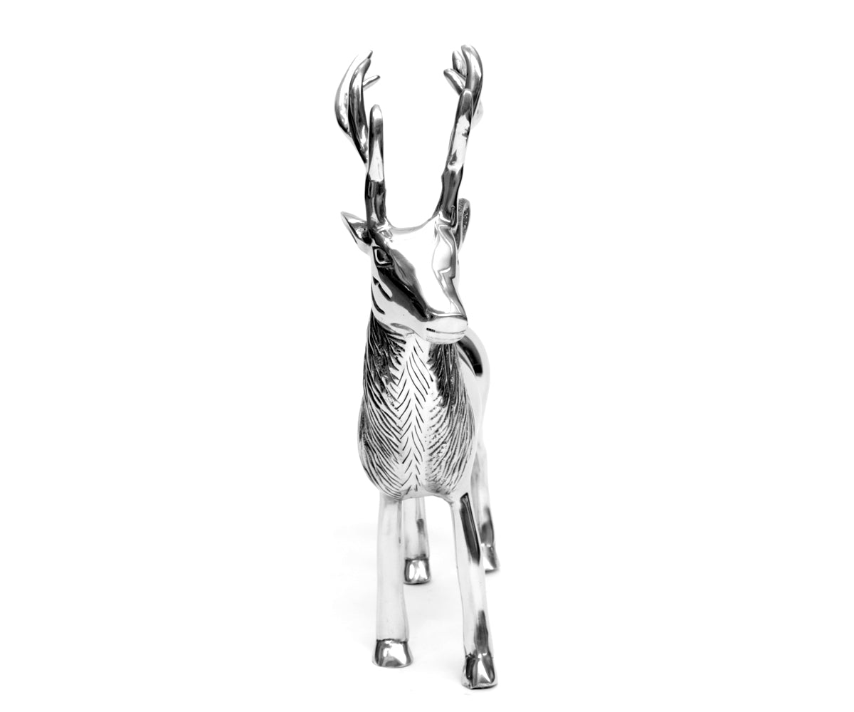 Metallfigur Hirsch – stehend, groß