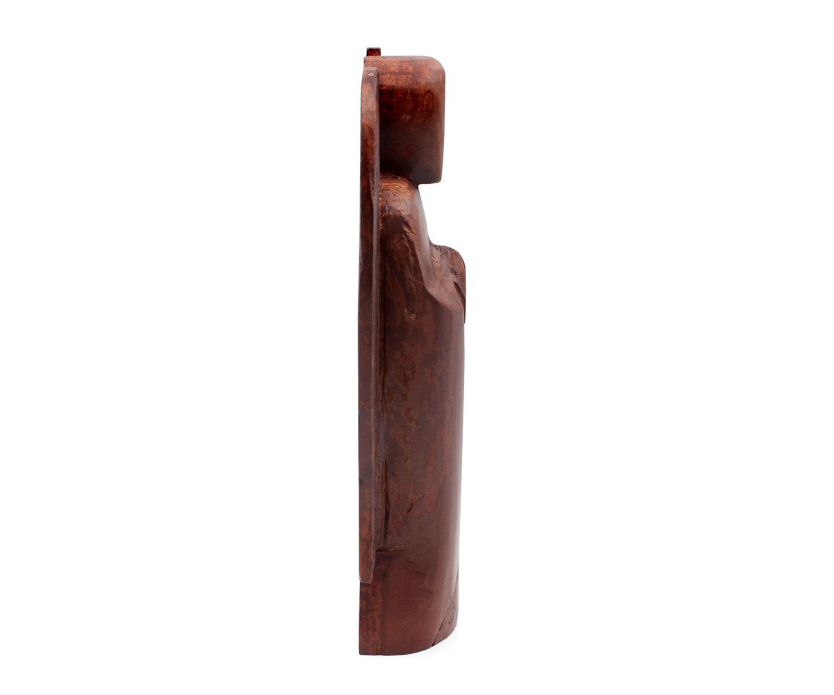 Holzfigur Engel – Groß - 30 cm, dunkel