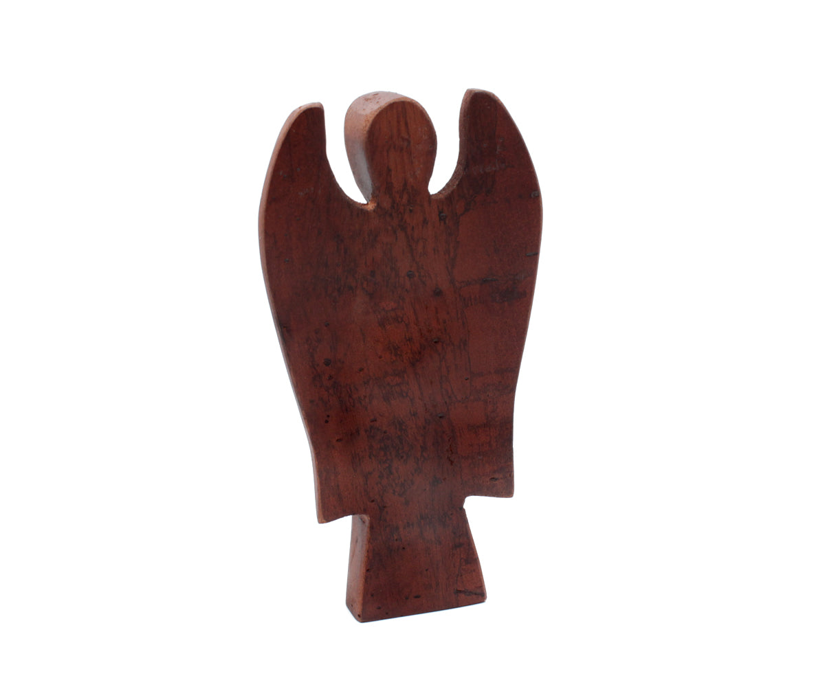 Holzfigur Engel – Klein - 20 cm, dunkel