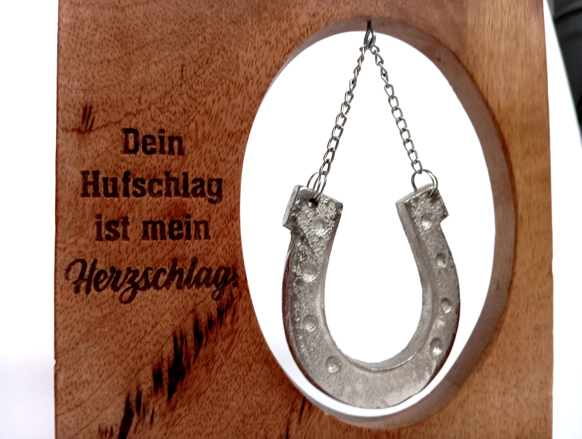 Holz Rahmen mit Botschaft "Pferd" – Ansicht 5