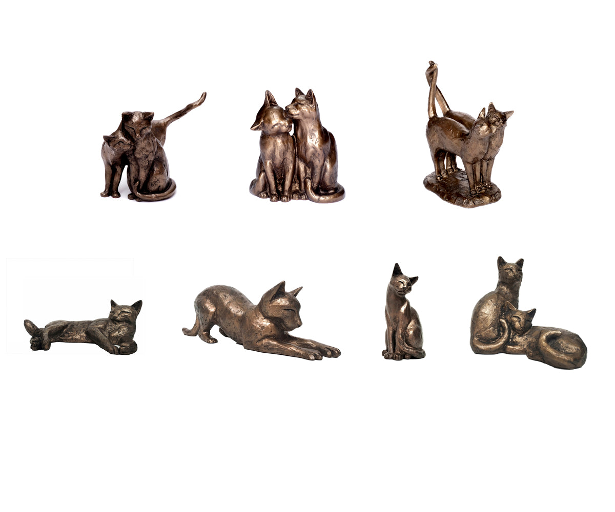 Resinfigur Katzenpaar